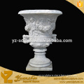 White Carving Angel Marble Flower pot wholesale